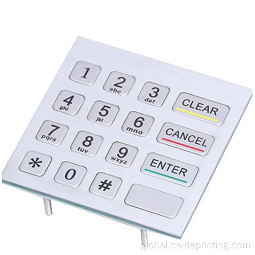 metal keypad with braille for blind person